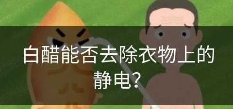 白醋能否去除衣物上的静电？